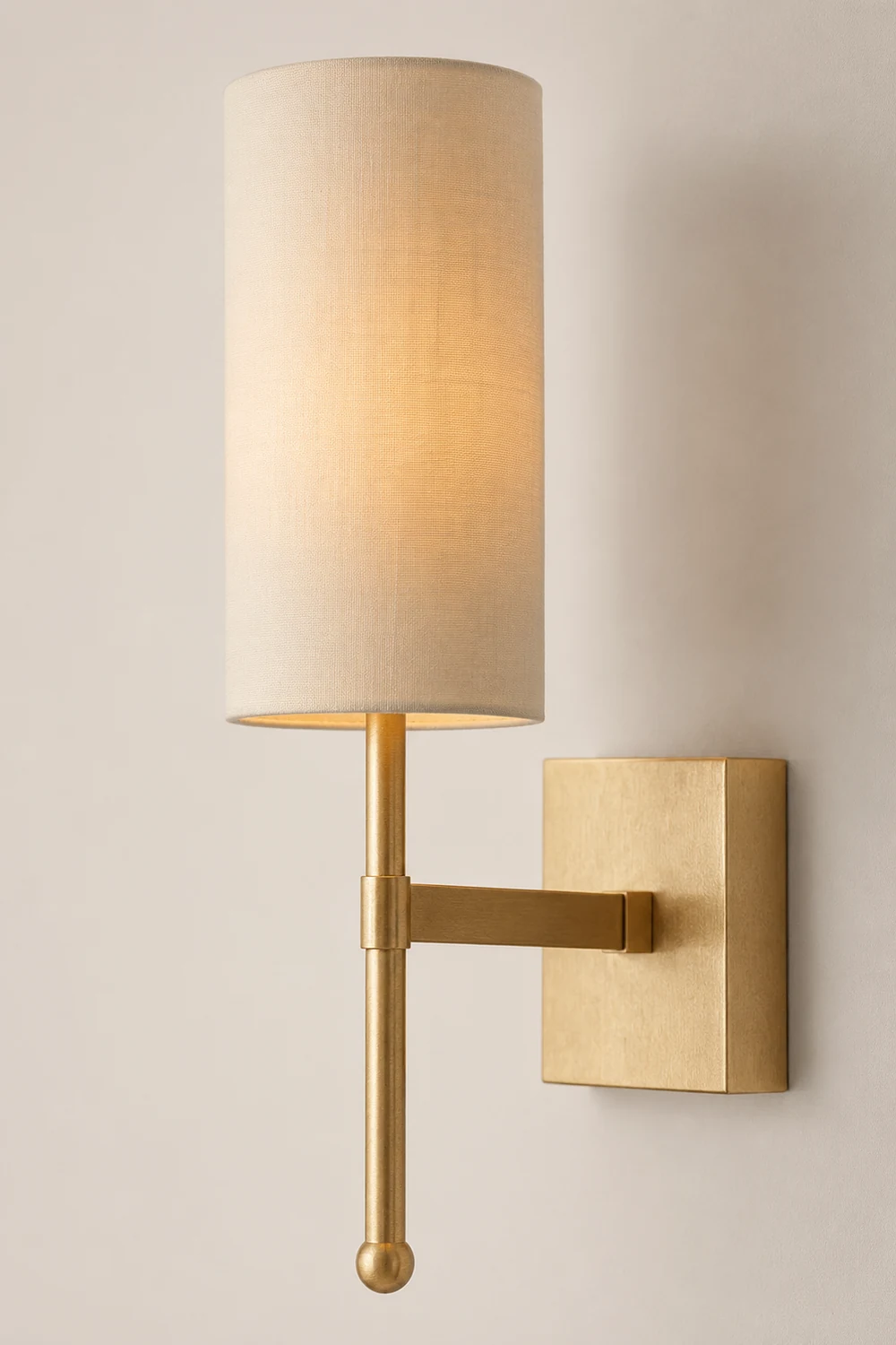 Silk Double Rod Brass Wall Lamp - Lumpaz