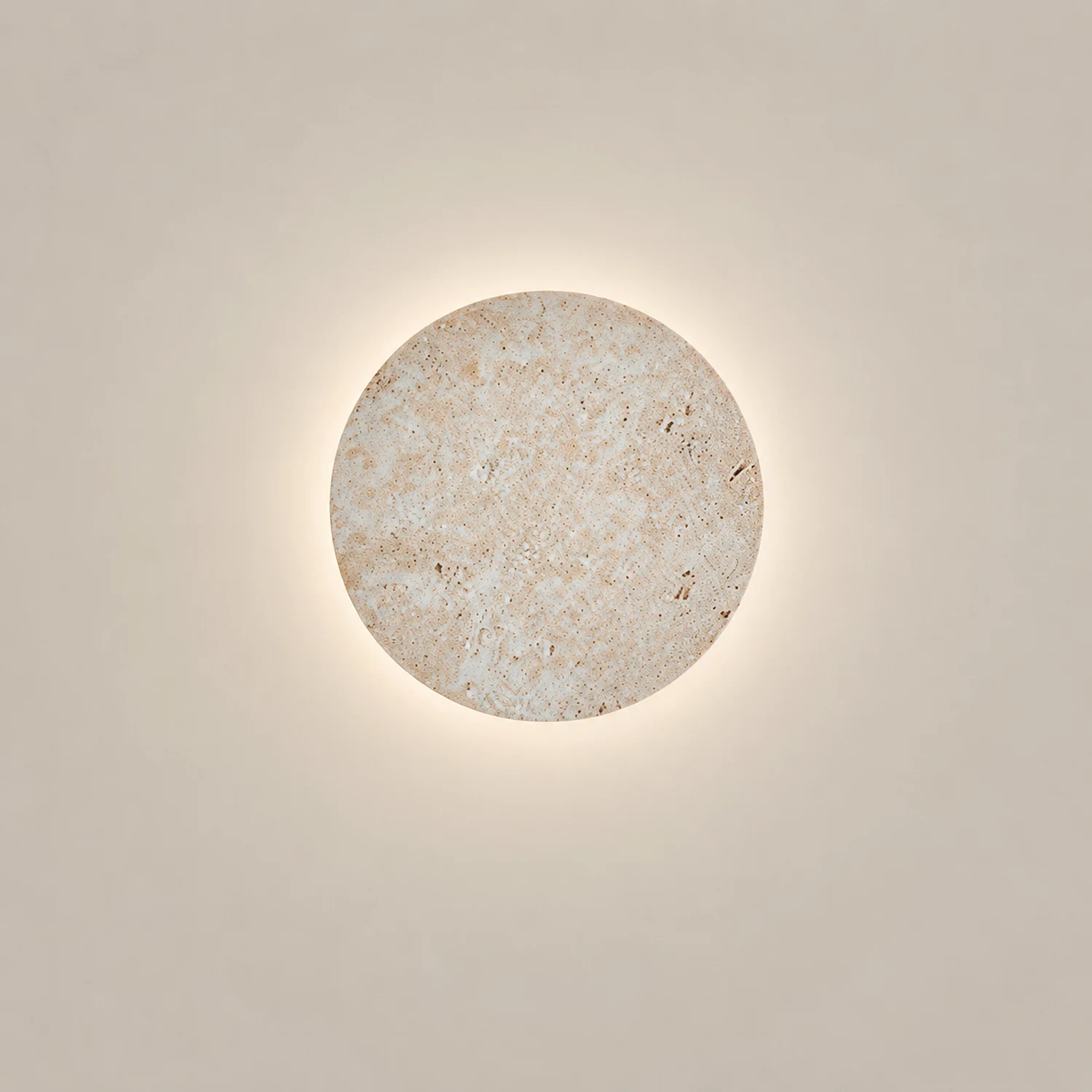Round Natural Stone LED Wall Light - Lumpaz