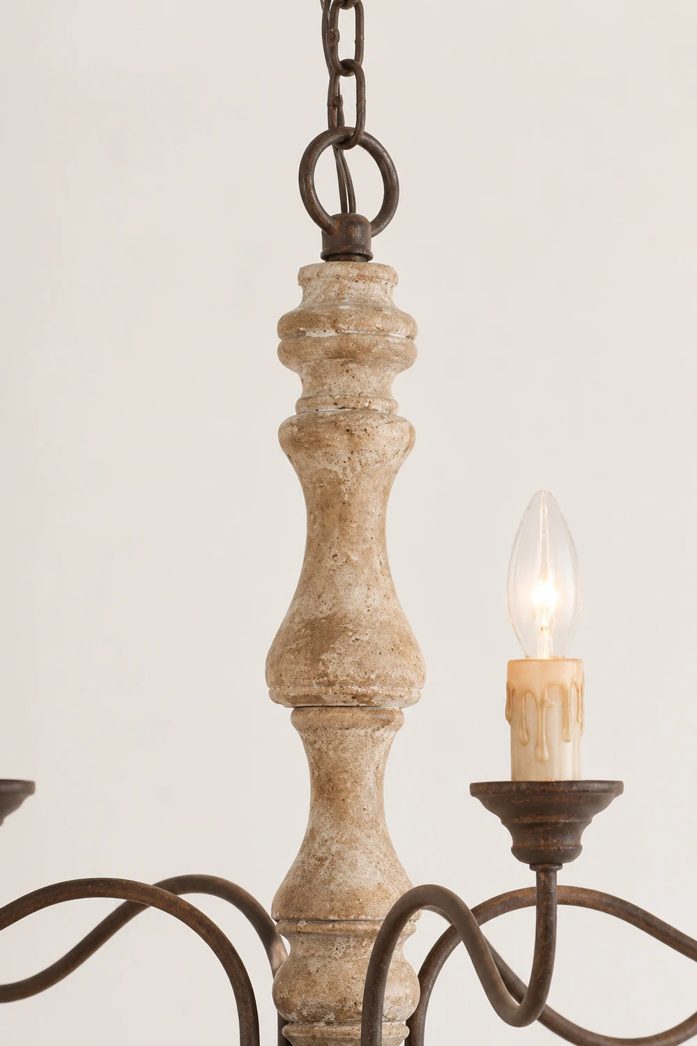 Rustic 5-Light Farmhouse Chandelier - Lumpaz