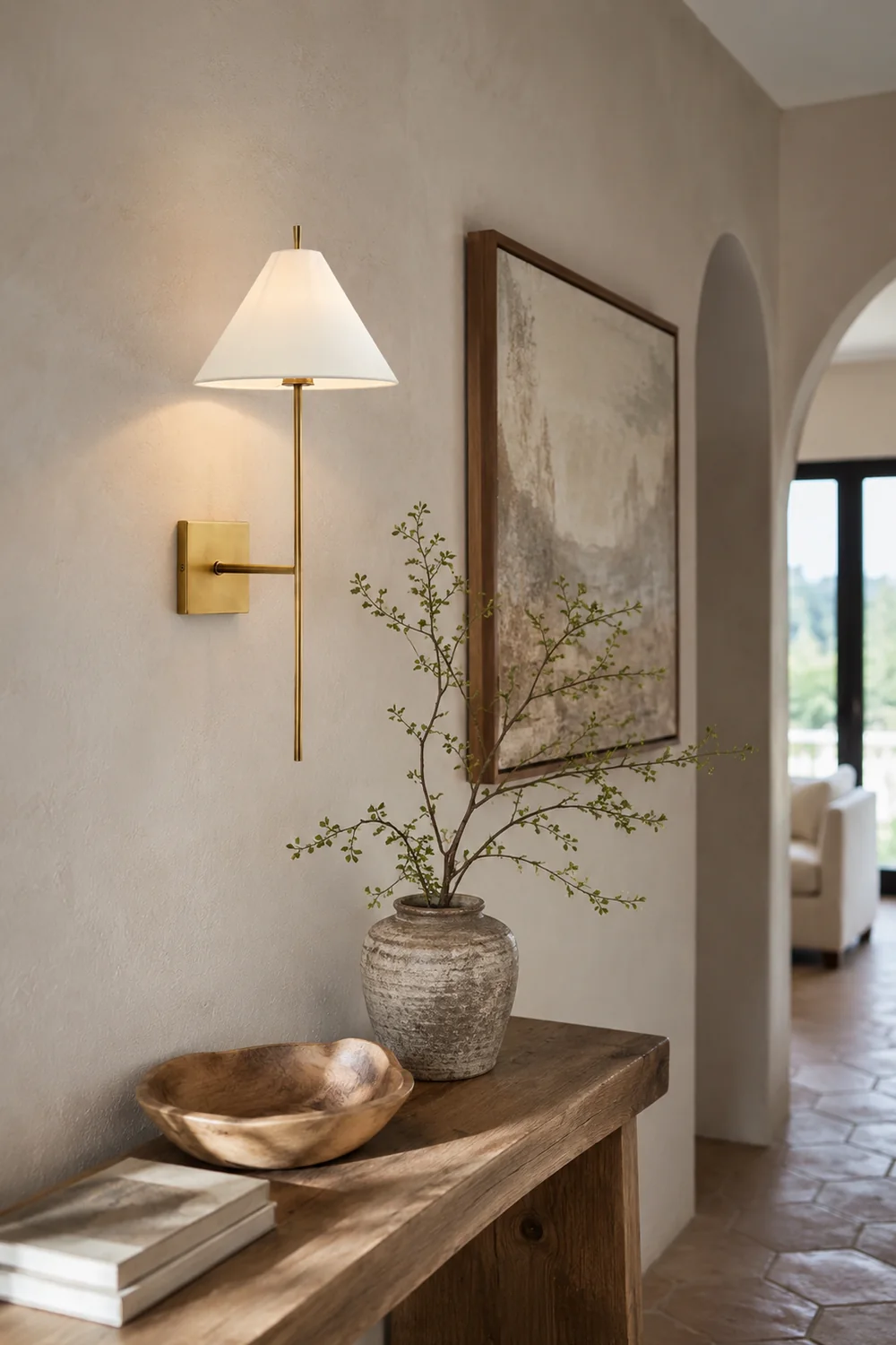 Ellis Brass Wall Light - Lumpaz