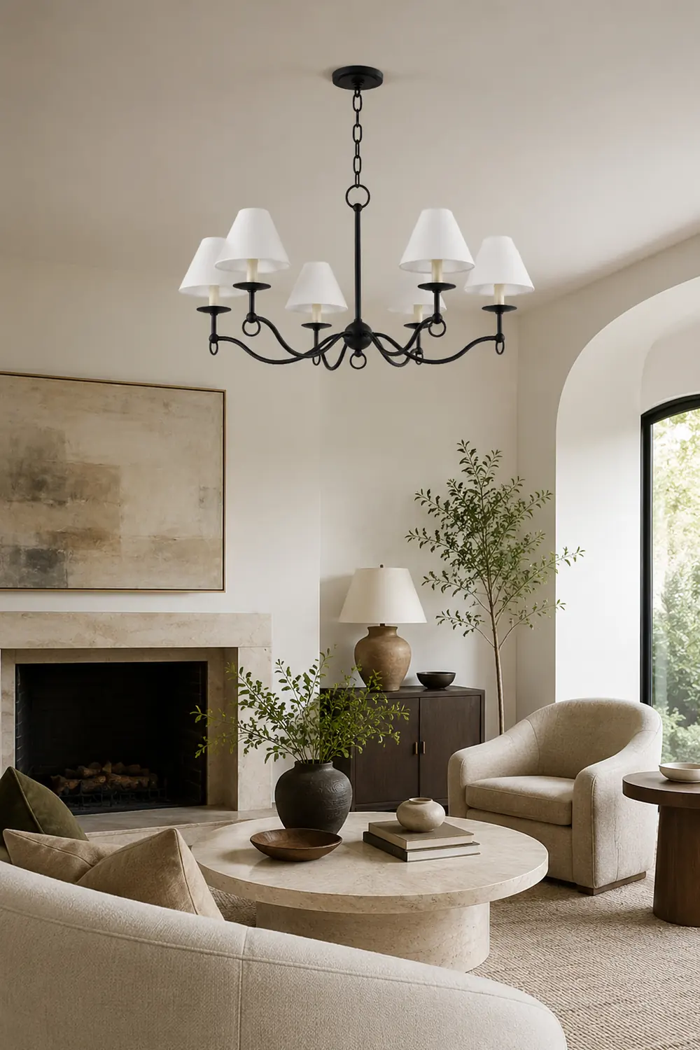 Troy Lighting Massi Five-Arm Chandelier - Lumpaz