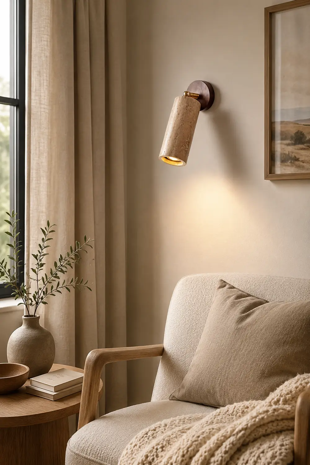 Mireille Modern Rustic Pivot Wall Lamp - Lumpaz