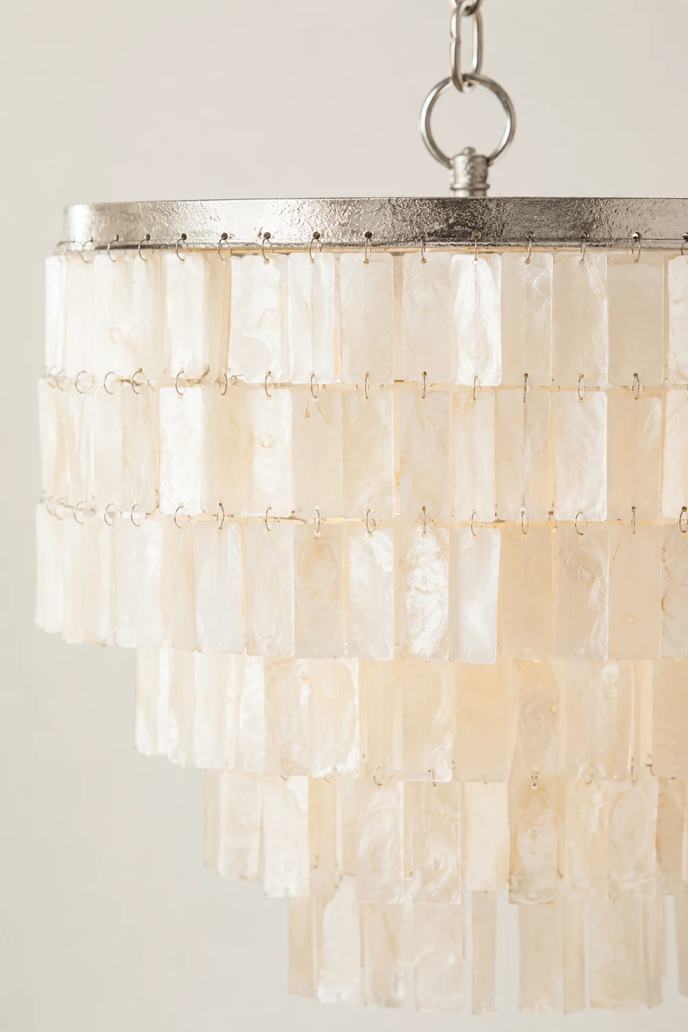 Tiered Capiz Skye Chandelier - Lumpaz
