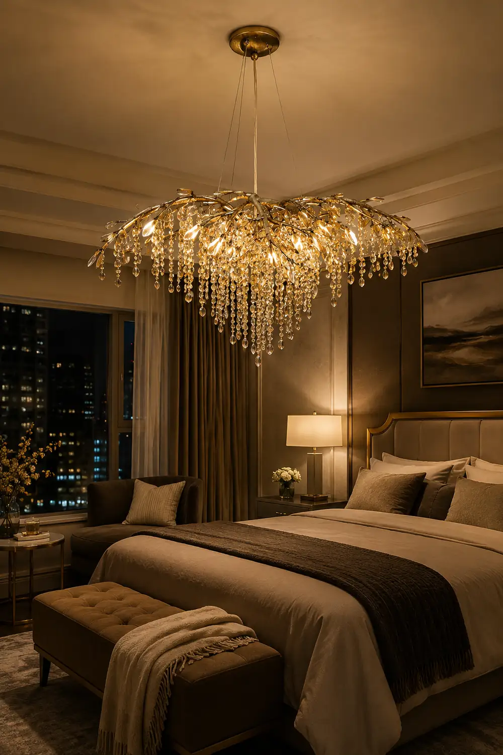 Autumn Twilight Crystal Chandelier - Lumpaz