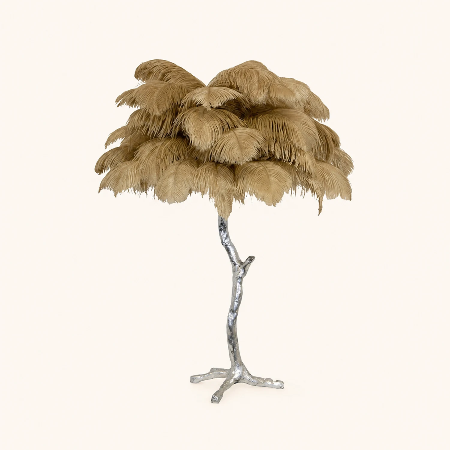 Colorful Ostrich Feather Table Lamp - Lumpaz