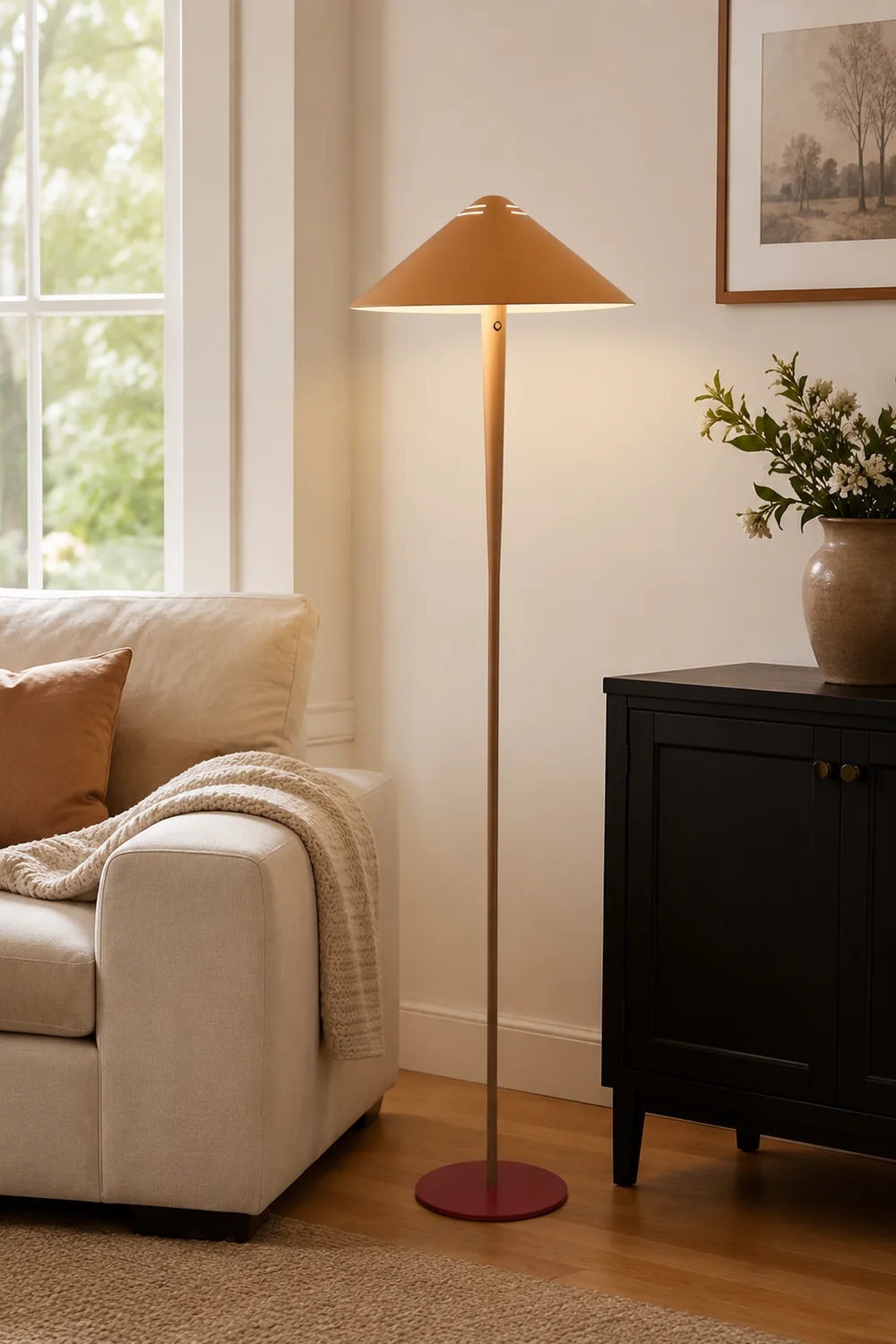 Cone Shade Modern Floor Lamp - Lumpaz