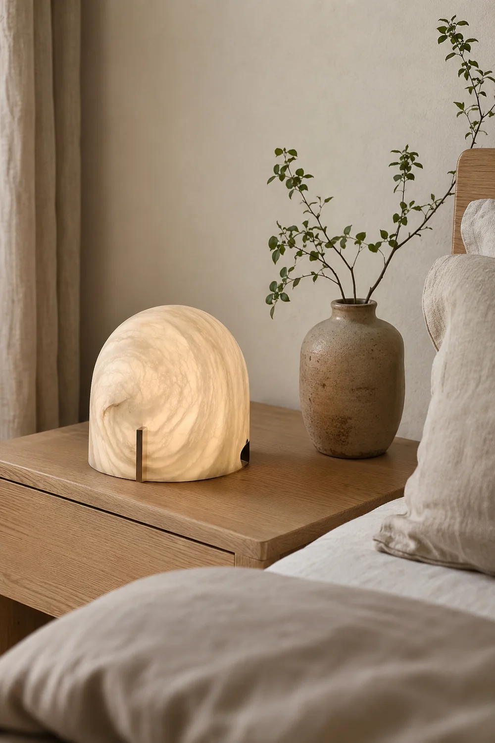 Handmade Alabaster Table Lamp - Lumpaz