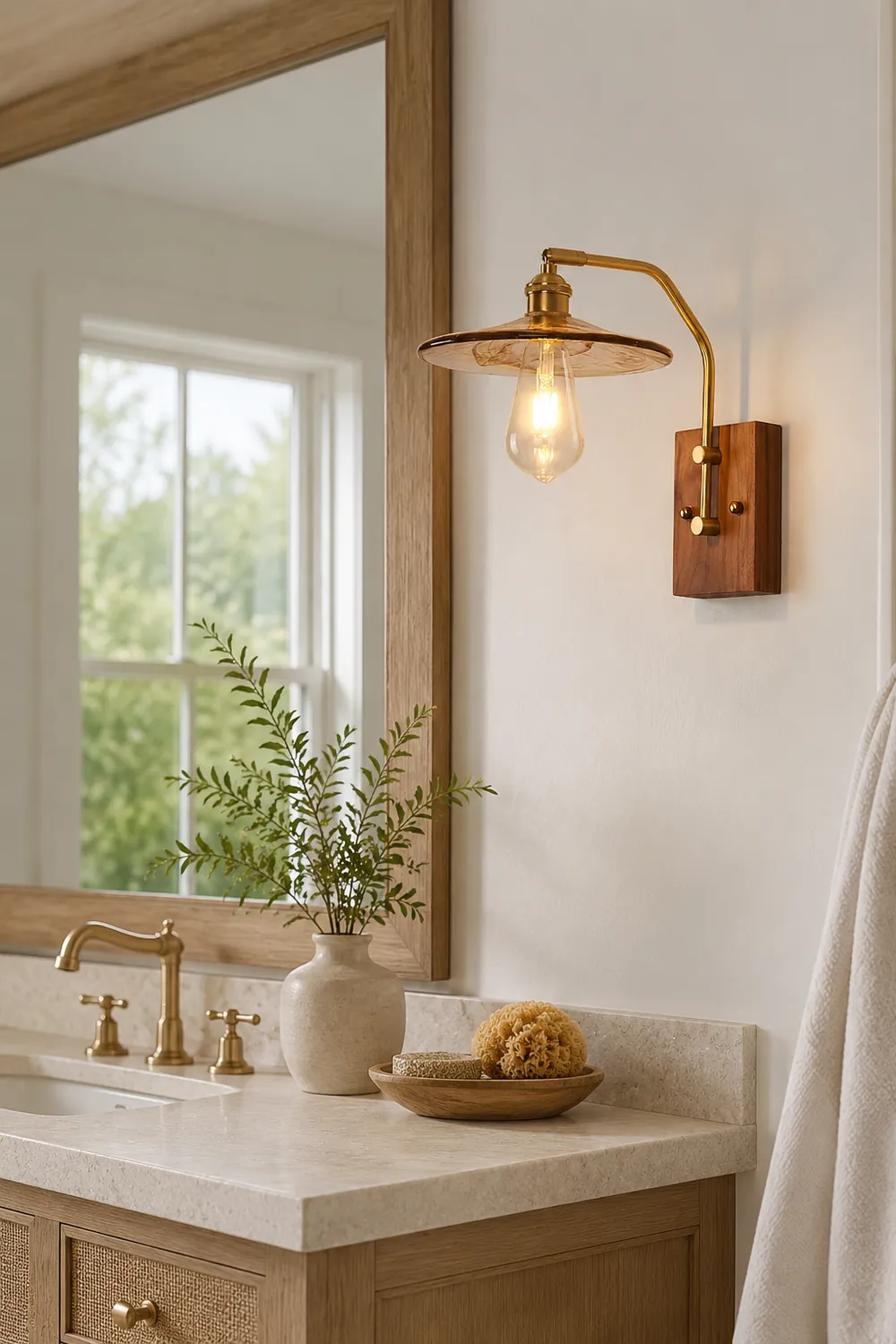 Heritage Walnut Wall Lamp - Lumpaz