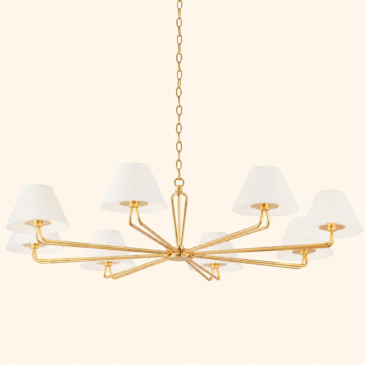 Iron Fabric Shade Chandelier - Lumpaz