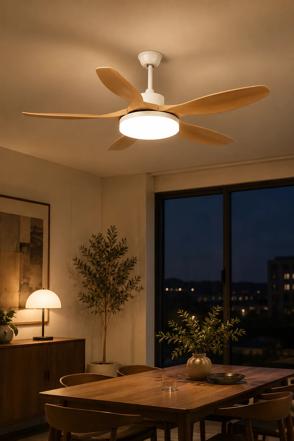 Five-Leaf Ceiling Fan Light - Lumpaz