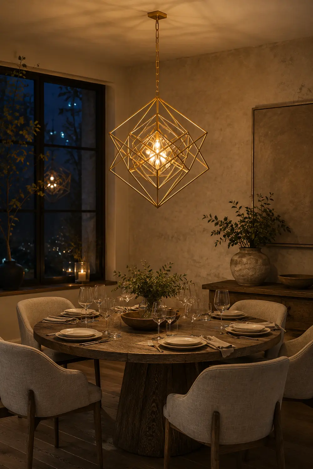 Contemporary Abstract Metal Chandelier - Lumpaz