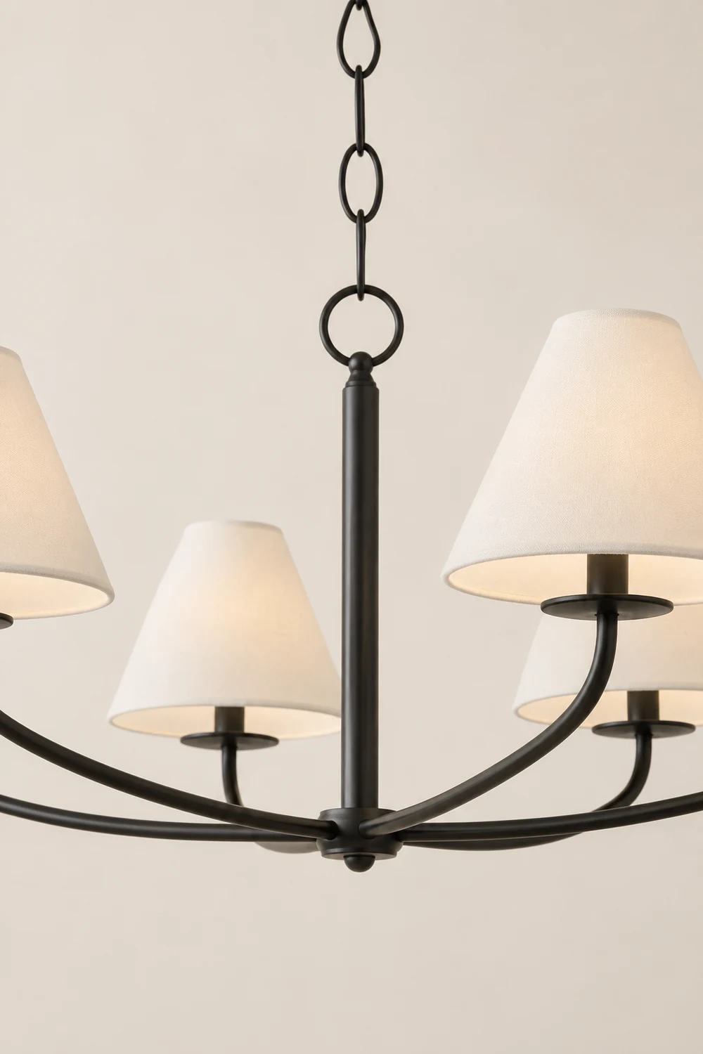 Modern Black Fabric Stacey Chandelier - Lumpaz