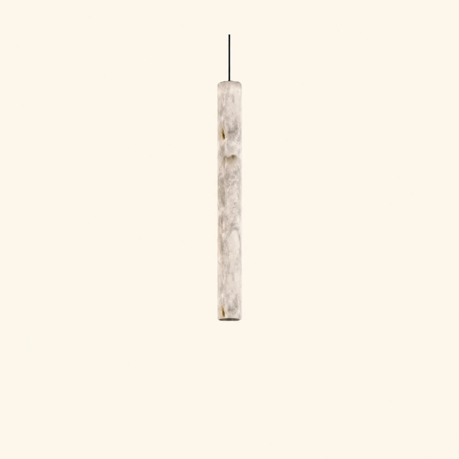 Slim Alabaster Cylinder Pendant Light - Lumpaz