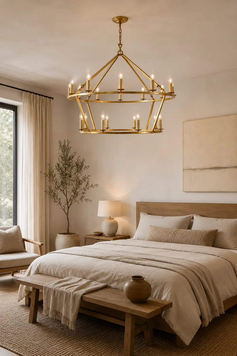 Brass Tiered Chandelier - Lumpaz