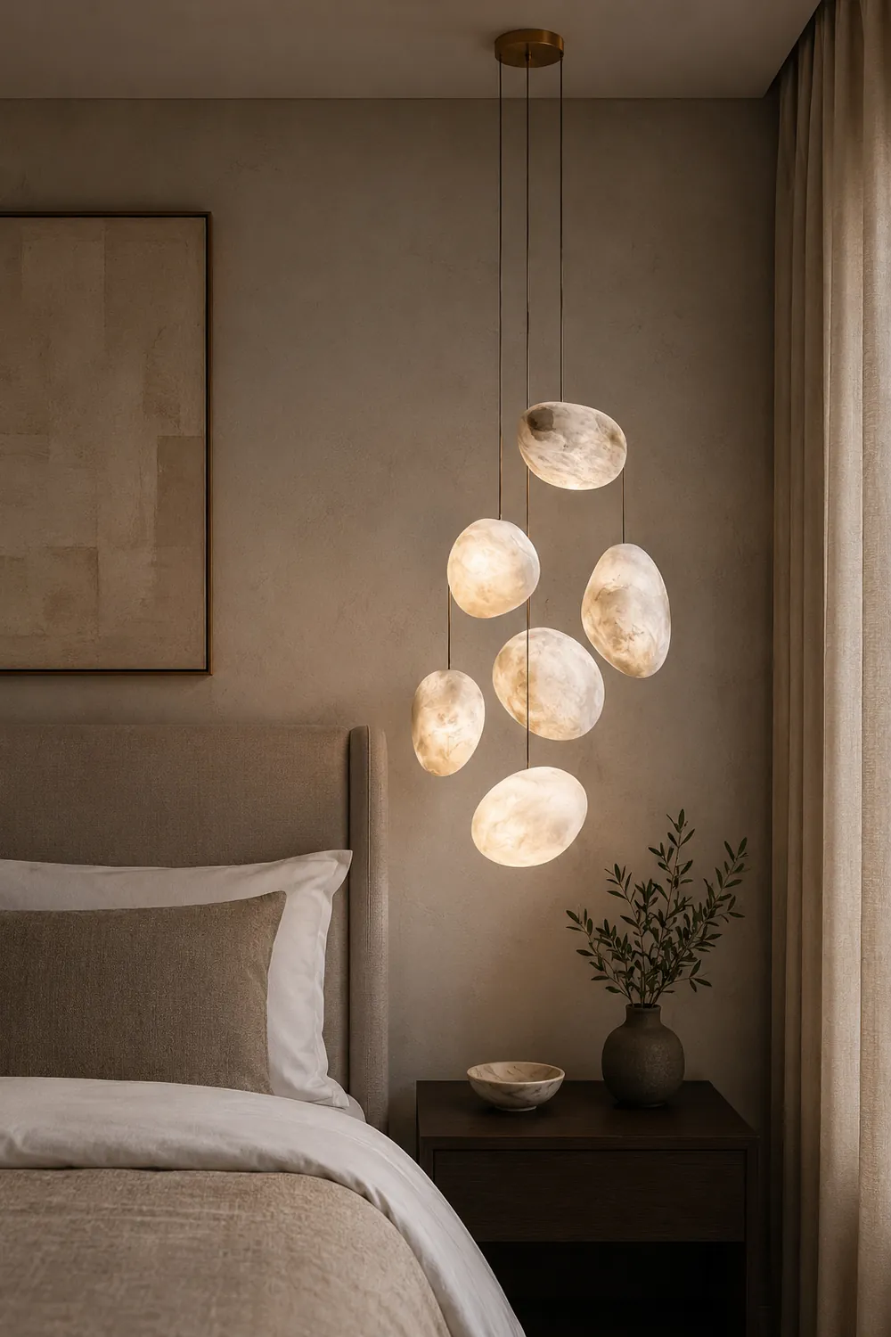 Pebble Alabaster Pendant Light - Lumpaz