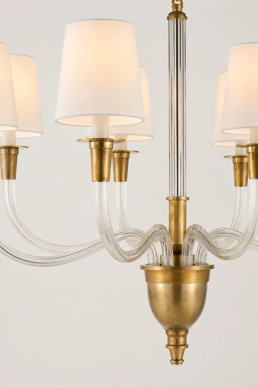 Vivian Modern Nickel Multi-Arm Chandelier - Lumpaz