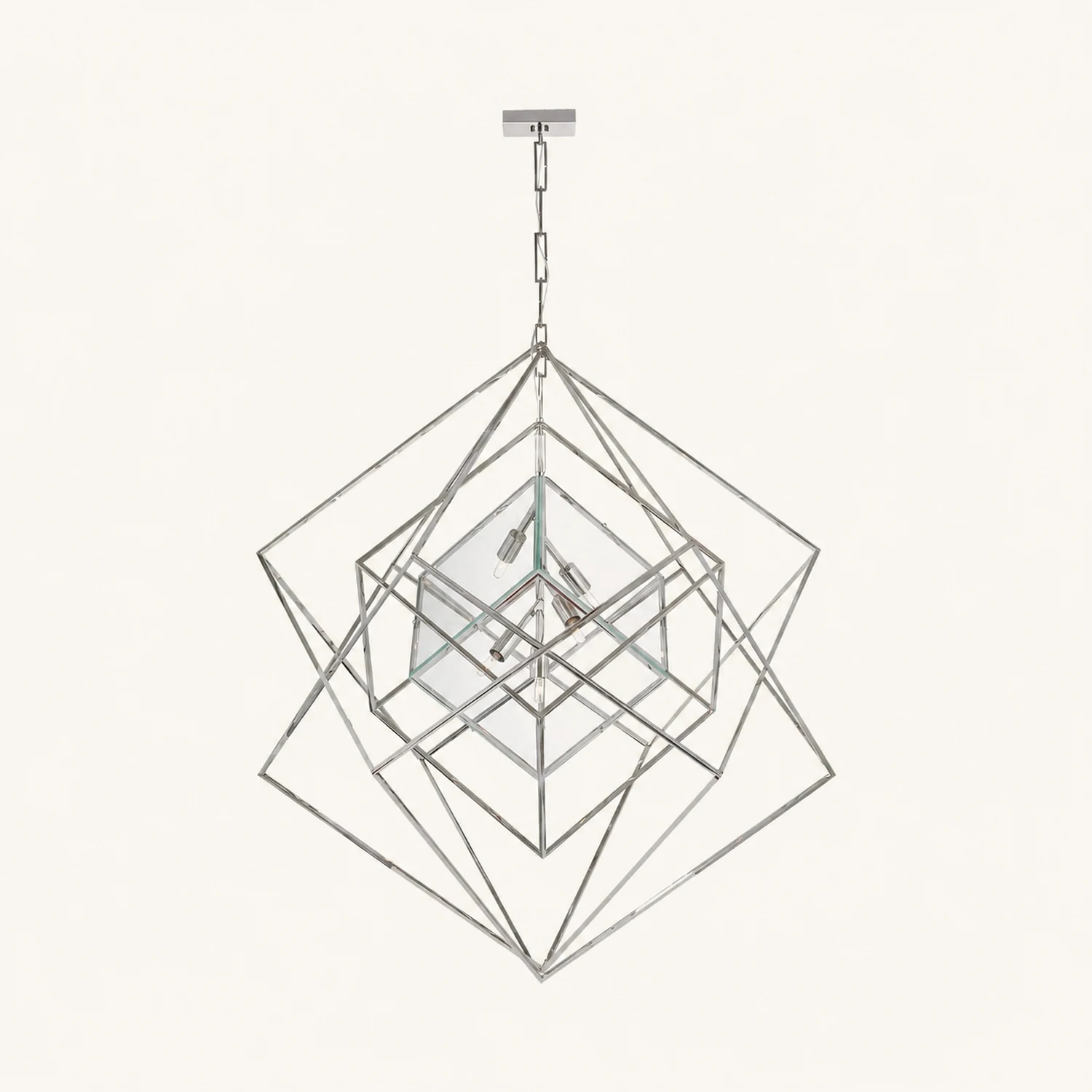 Contemporary Abstract Metal Chandelier - Lumpaz