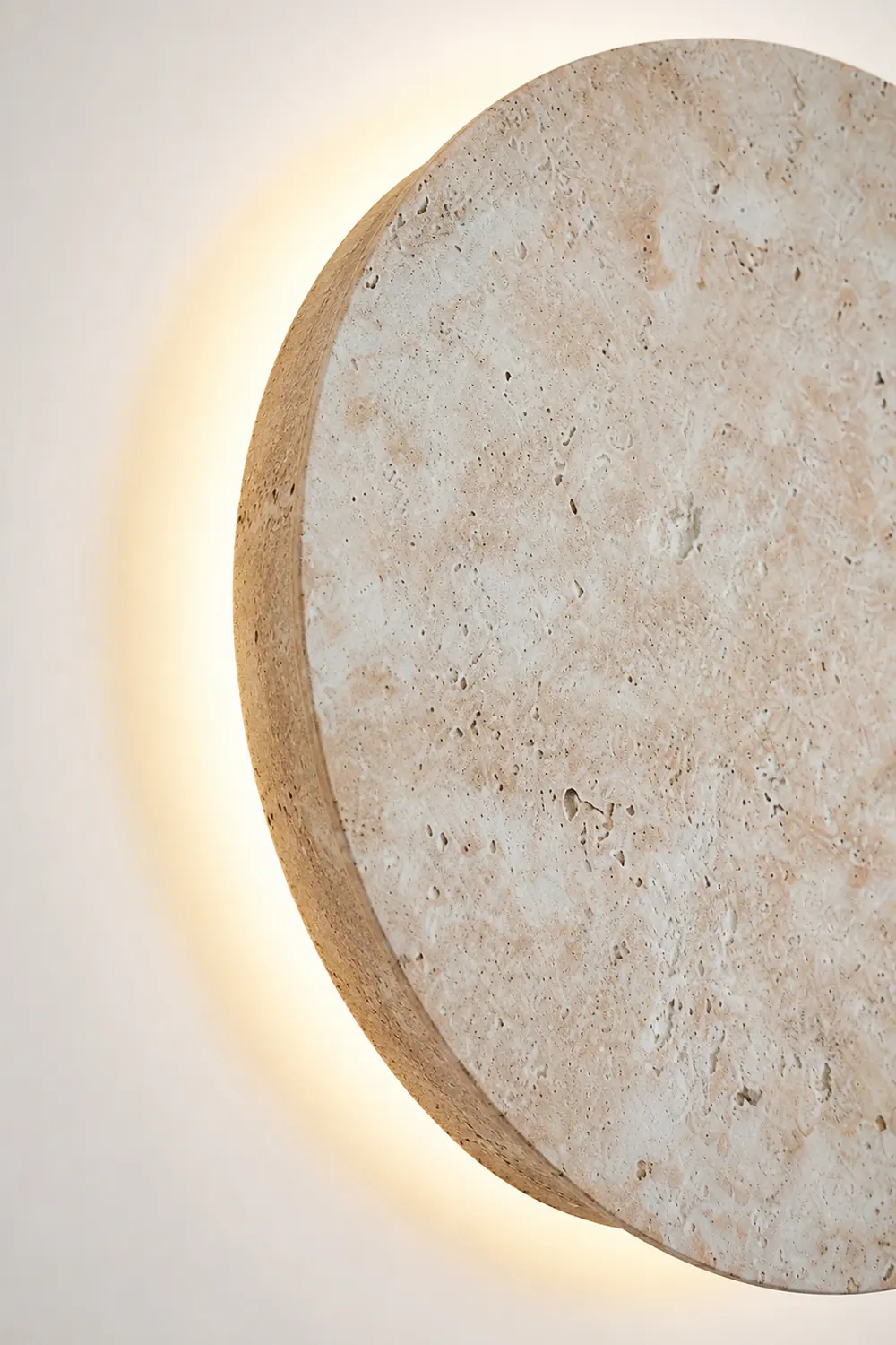 Round Natural Stone LED Wall Light - Lumpaz