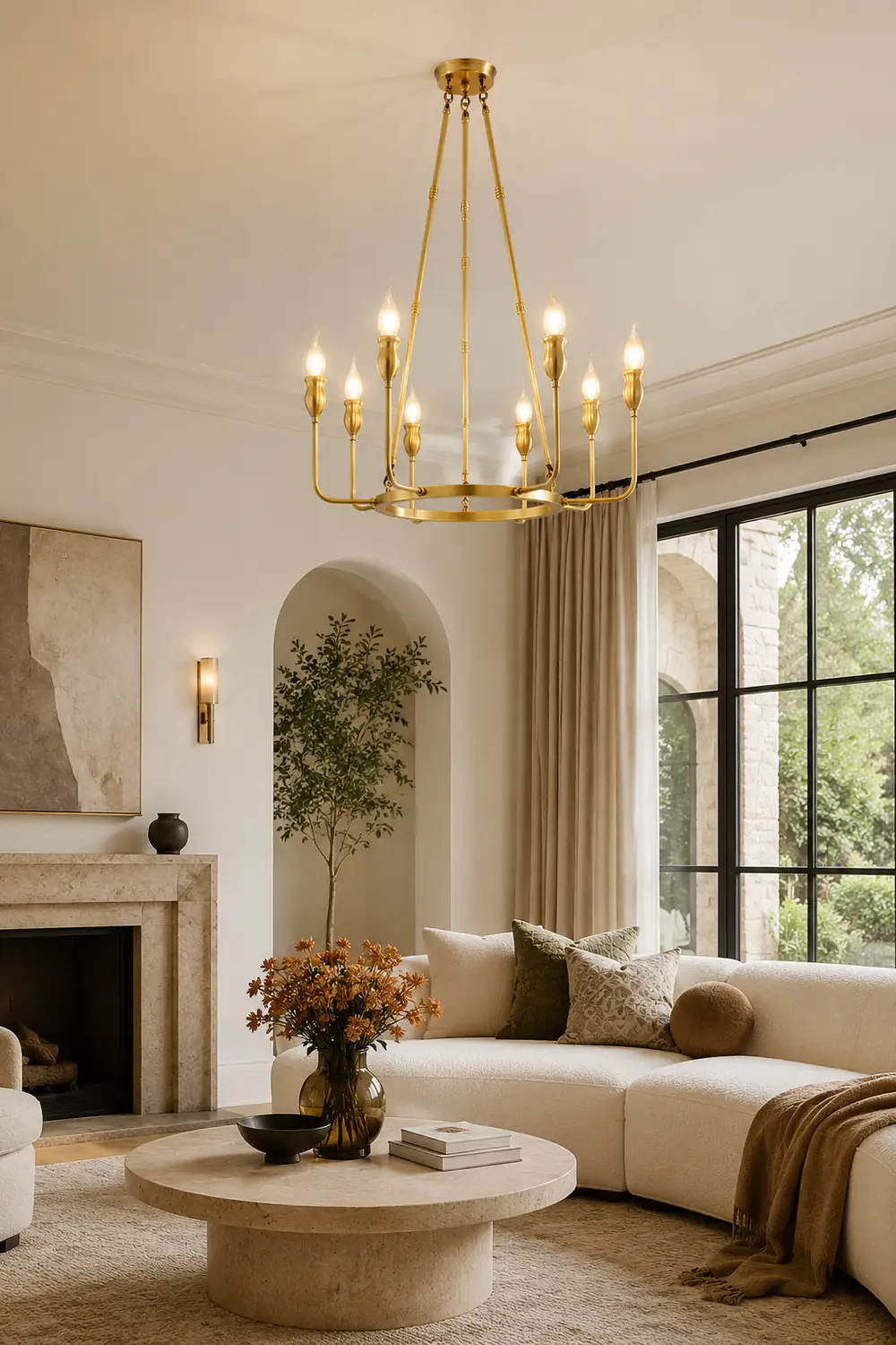 Classic ring candlestick chandelier - Lumpaz