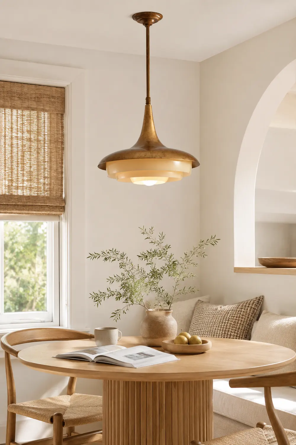 Mid-Century Wood Pendant Light - Lumpaz