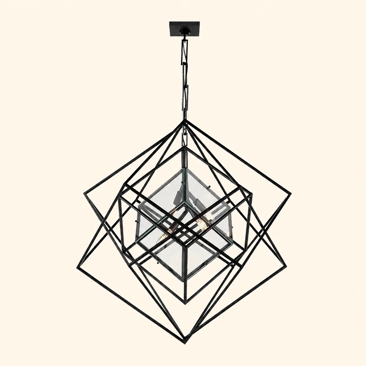 Contemporary Abstract Metal Chandelier - Lumpaz