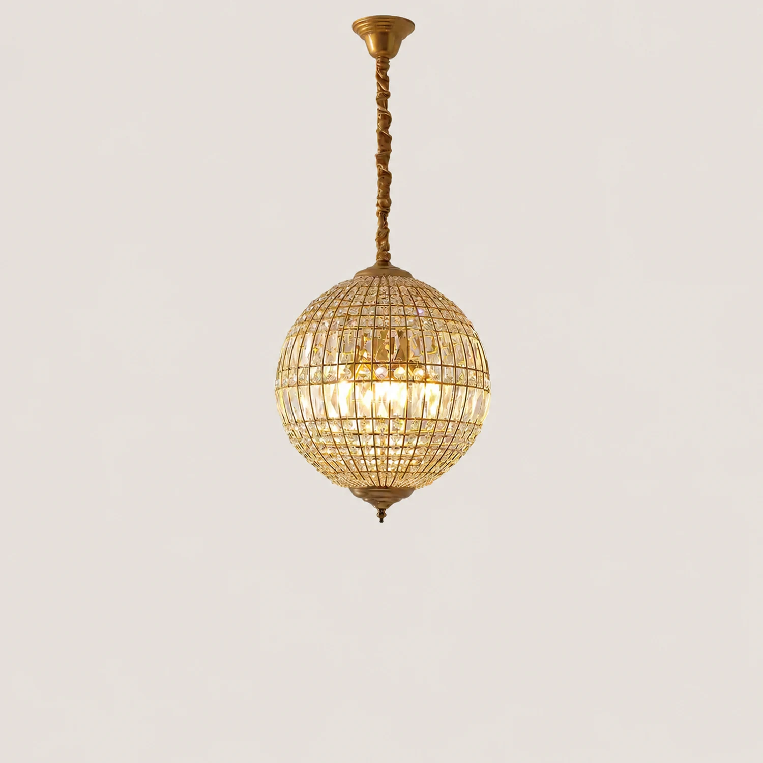 Vintage style crystal ball Pendant Light - Lumpaz
