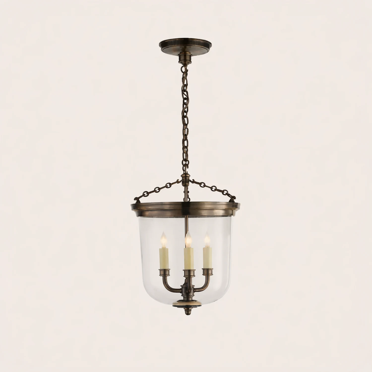 Thomas OBrien Merchant Brass Pendant Light - Lumpaz