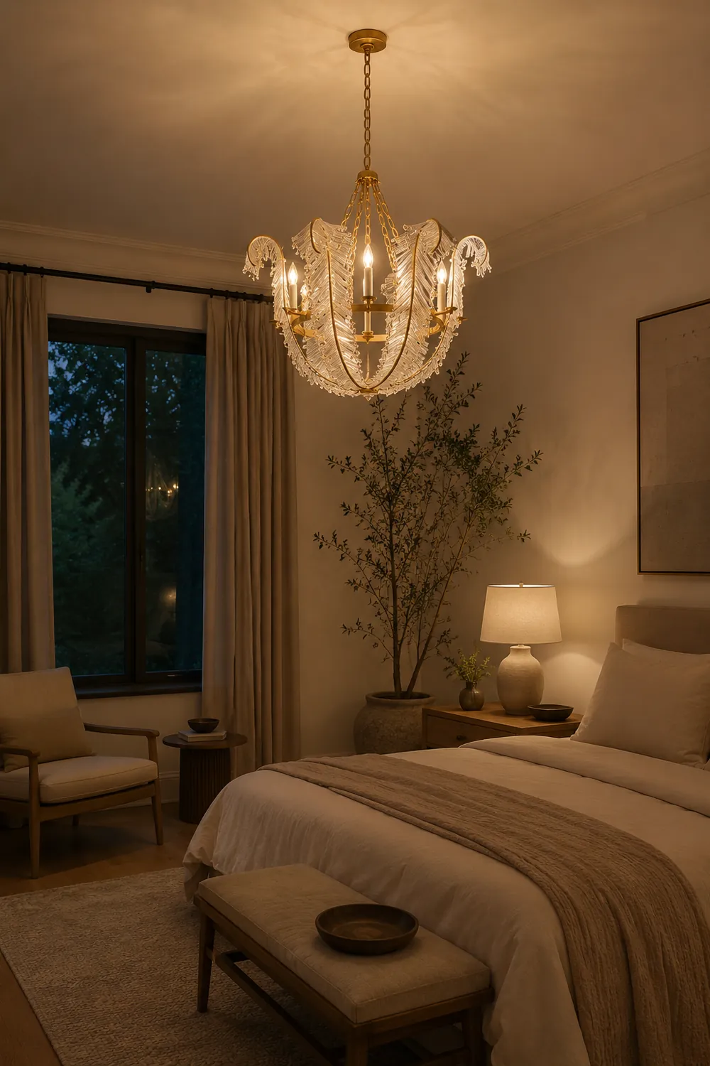 Calais Vintage Scroll Design Chandelier - Lumpaz