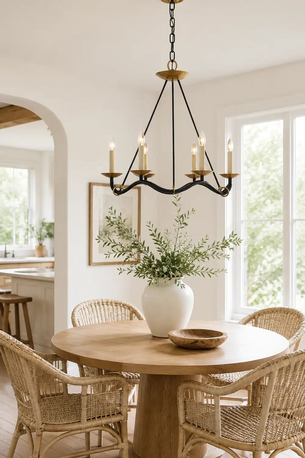 Wavy Arm Candle Chandelier - Lumpaz