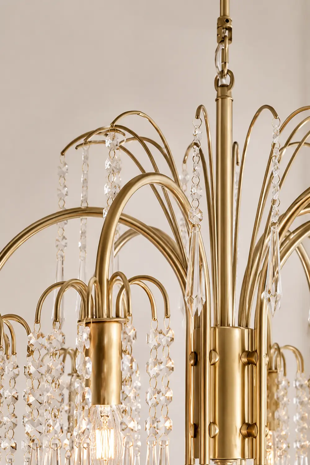 Crystal waterfall chandelier - Lumpaz