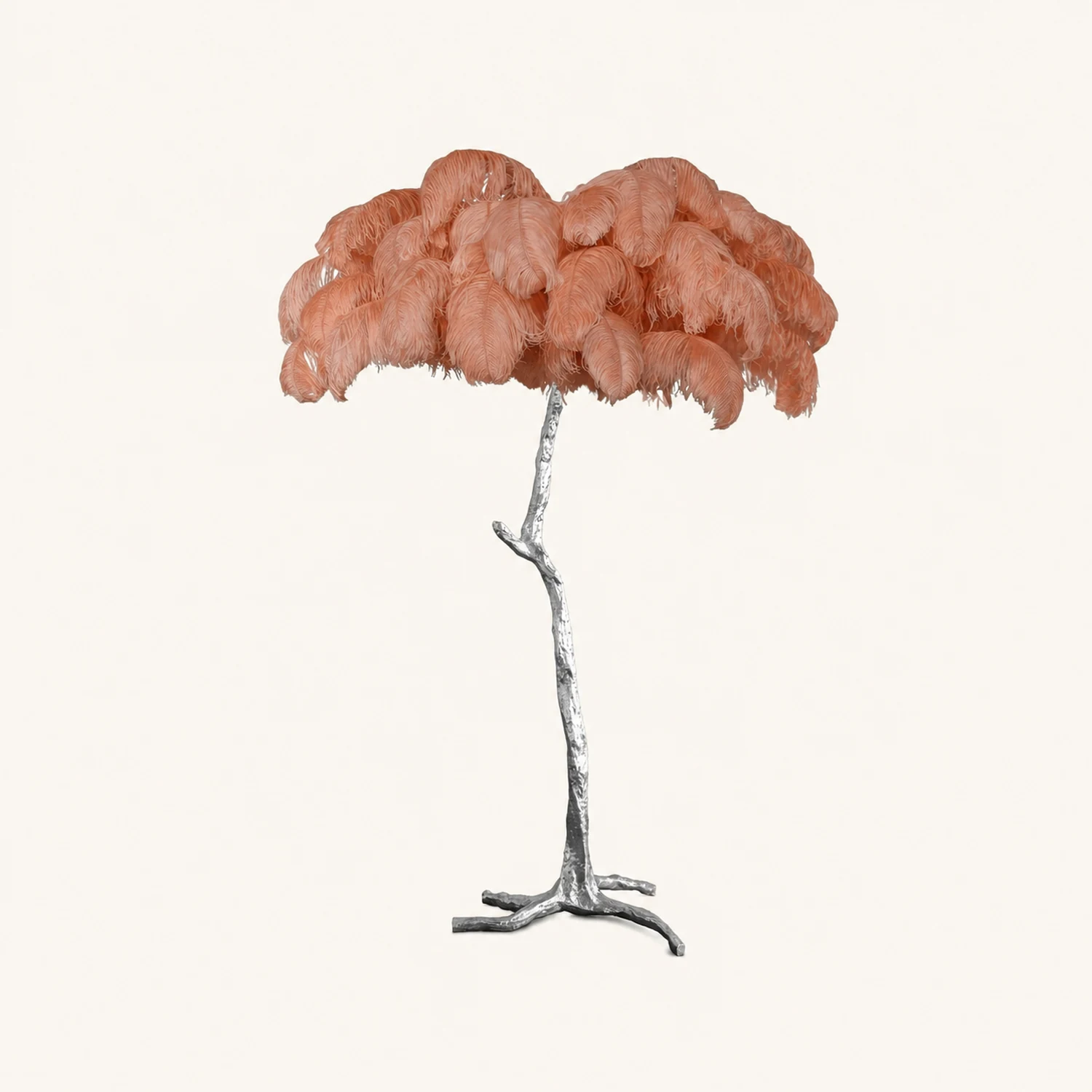 Colorful Ostrich Feather Floor Lamp - Lumpaz