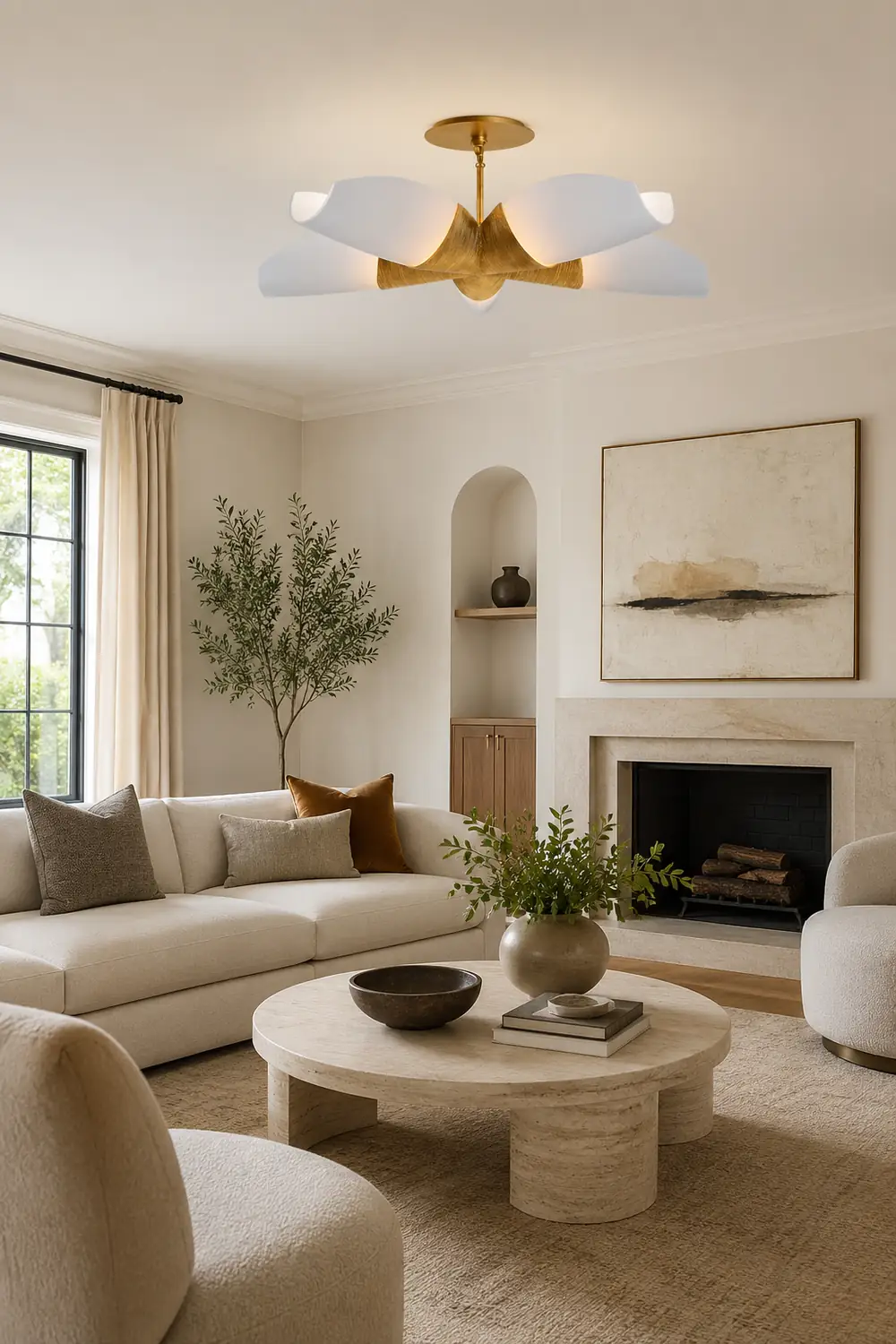 Utopia Five Arm Chandelier - Lumpaz