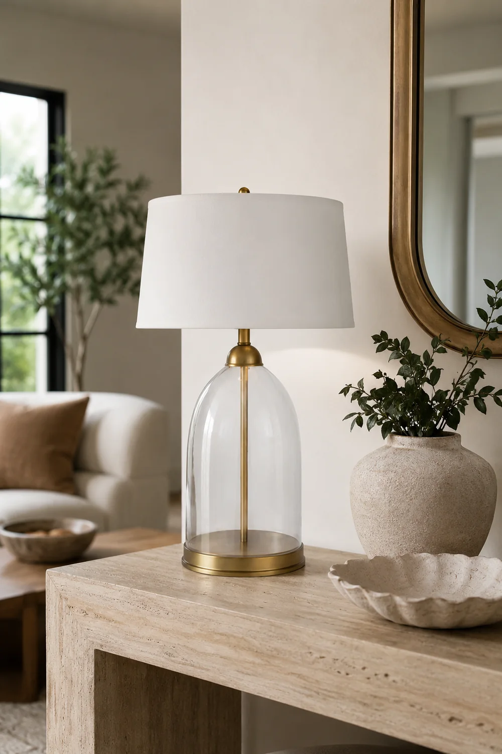 Glass Dome Table Lamp - Lumpaz