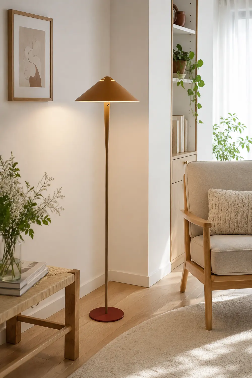 Cone Shade Modern Floor Lamp - Lumpaz
