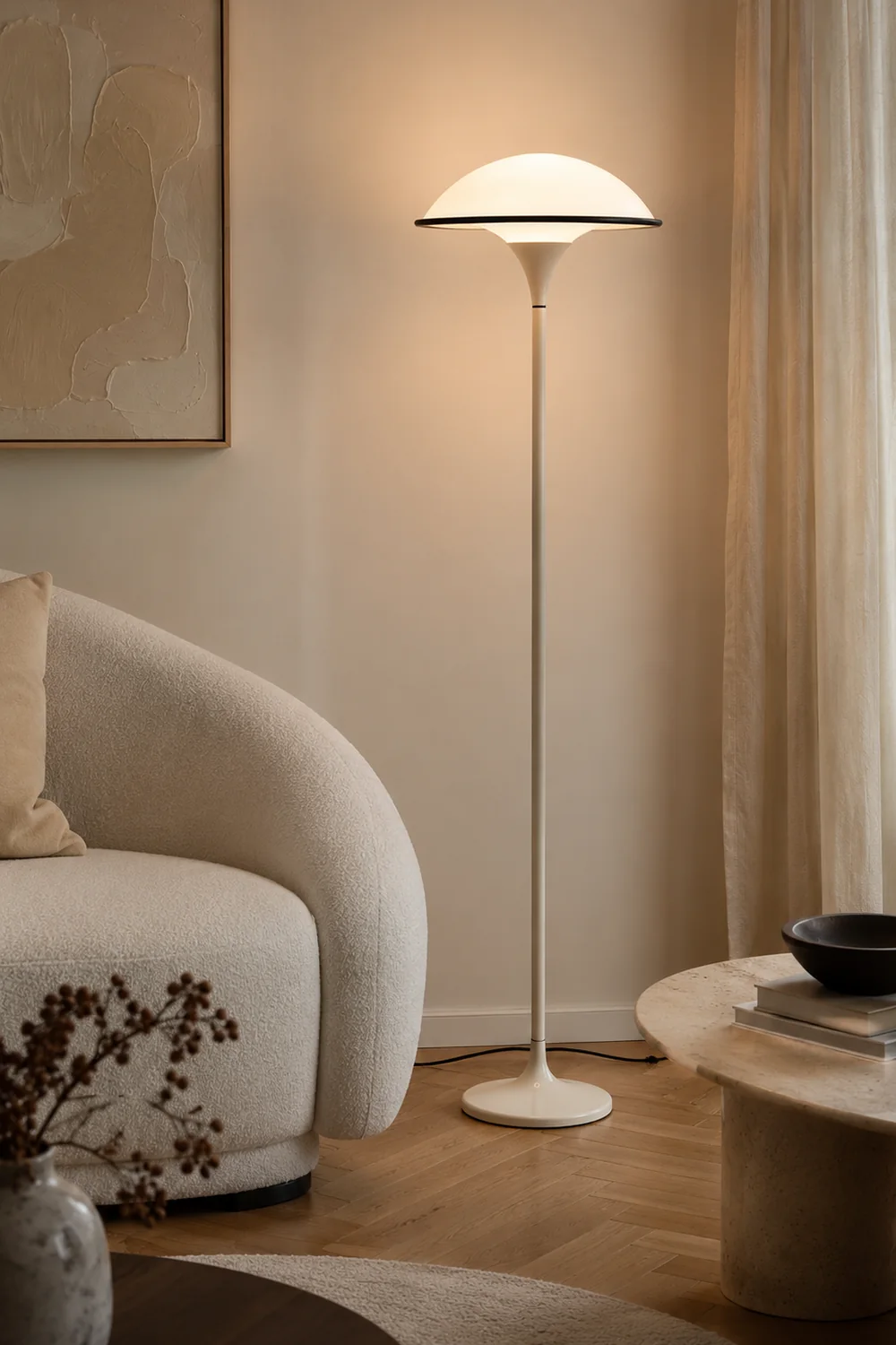 Fontana Mushroom Dome LED Floor Lamp - Lumpaz