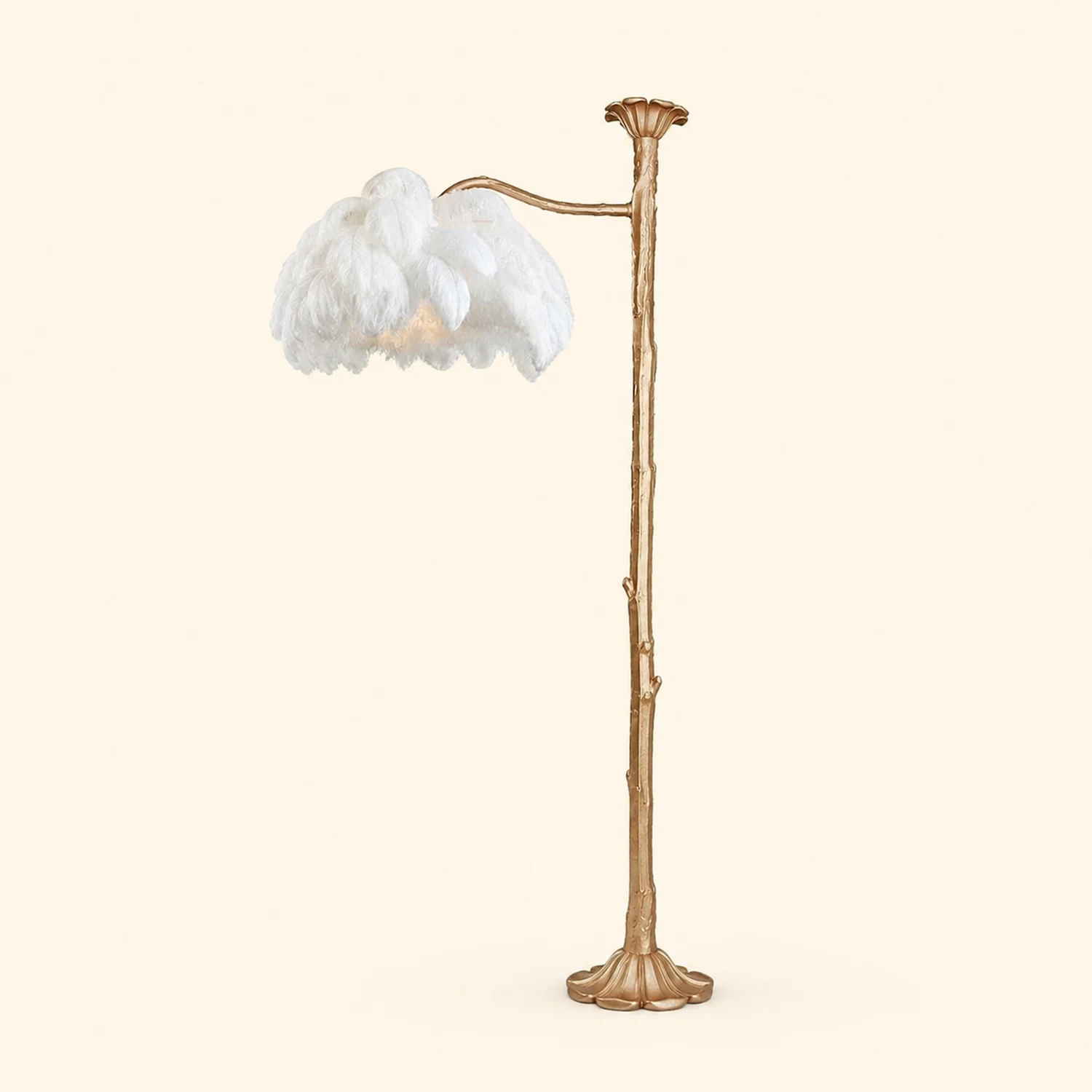 Colorful Ostrich Feather Chandelier - Lumpaz