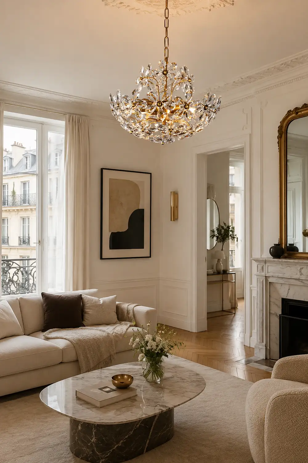 Blossom Crystal Flower Chandelier - Lumpaz