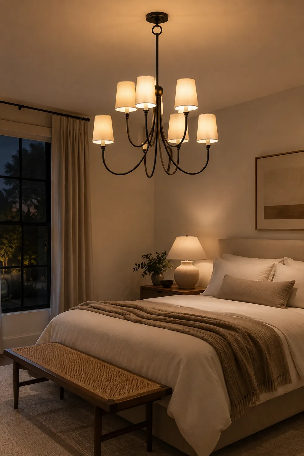 Classic extra large reed chandelier - Lumpaz