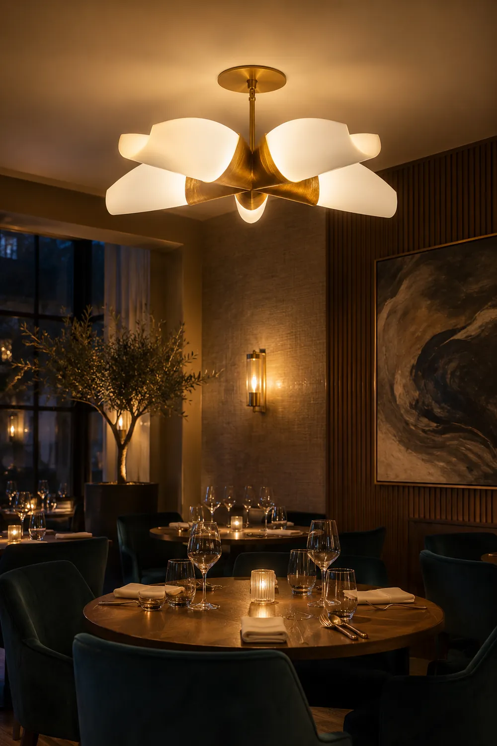 Utopia Five Arm Chandelier - Lumpaz