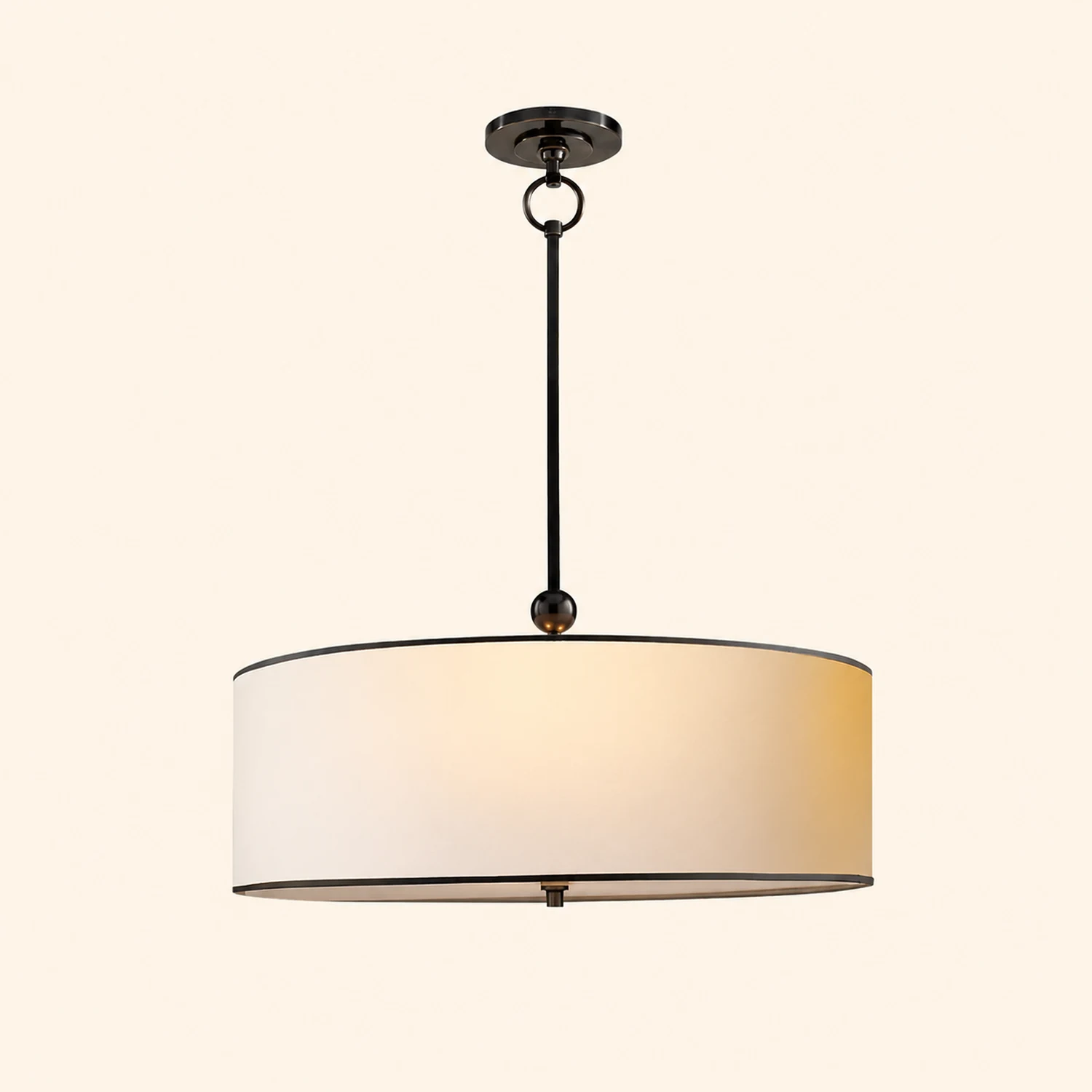 Reed Simple Drum Shade Pendant Light - Lumpaz