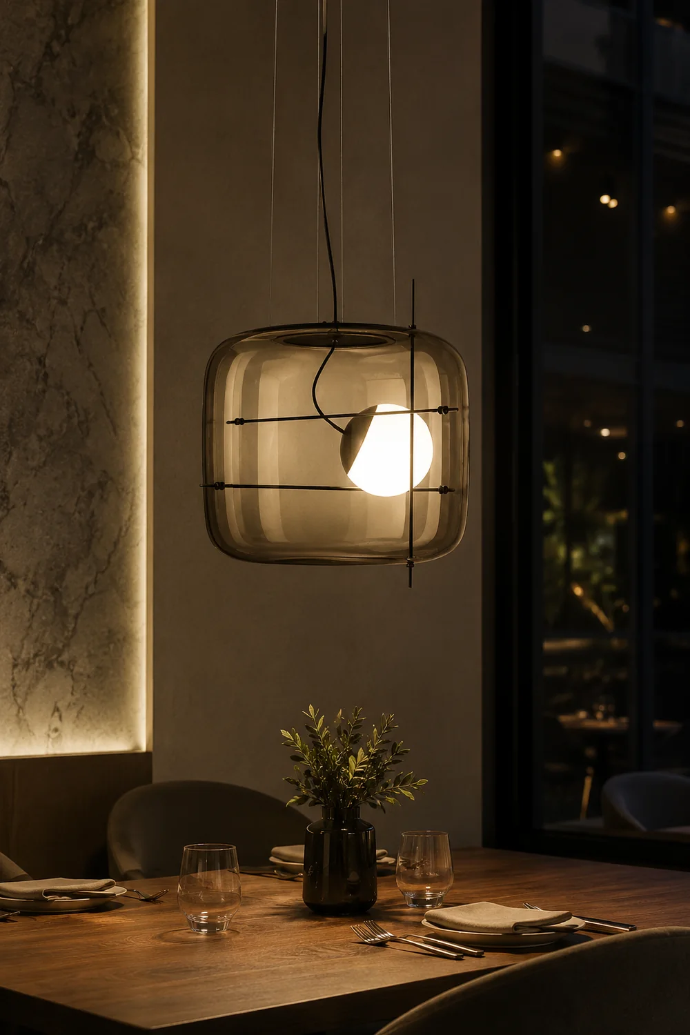 Plot Glass Pendant Light - Lumpaz