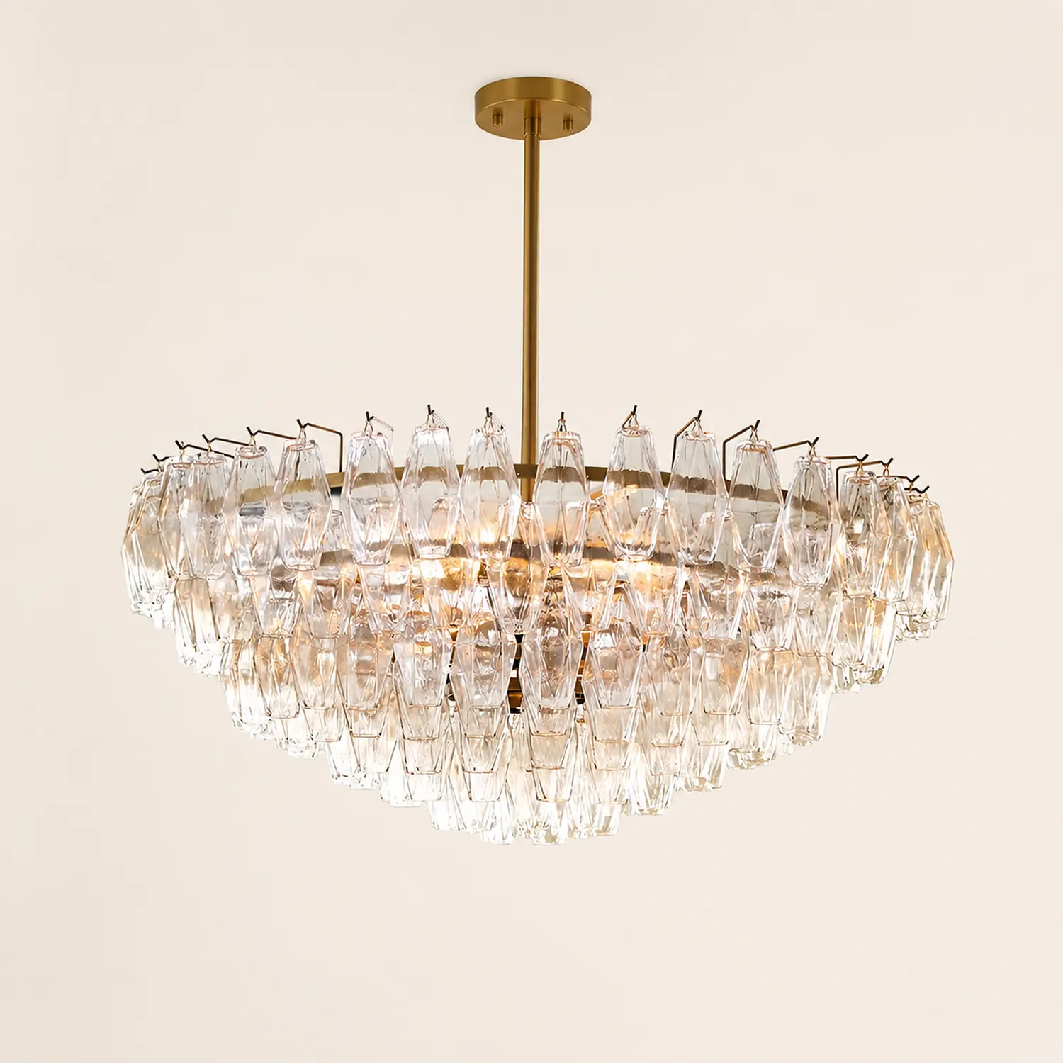 Amber Murano Glass Round Chandelier - Lumpaz