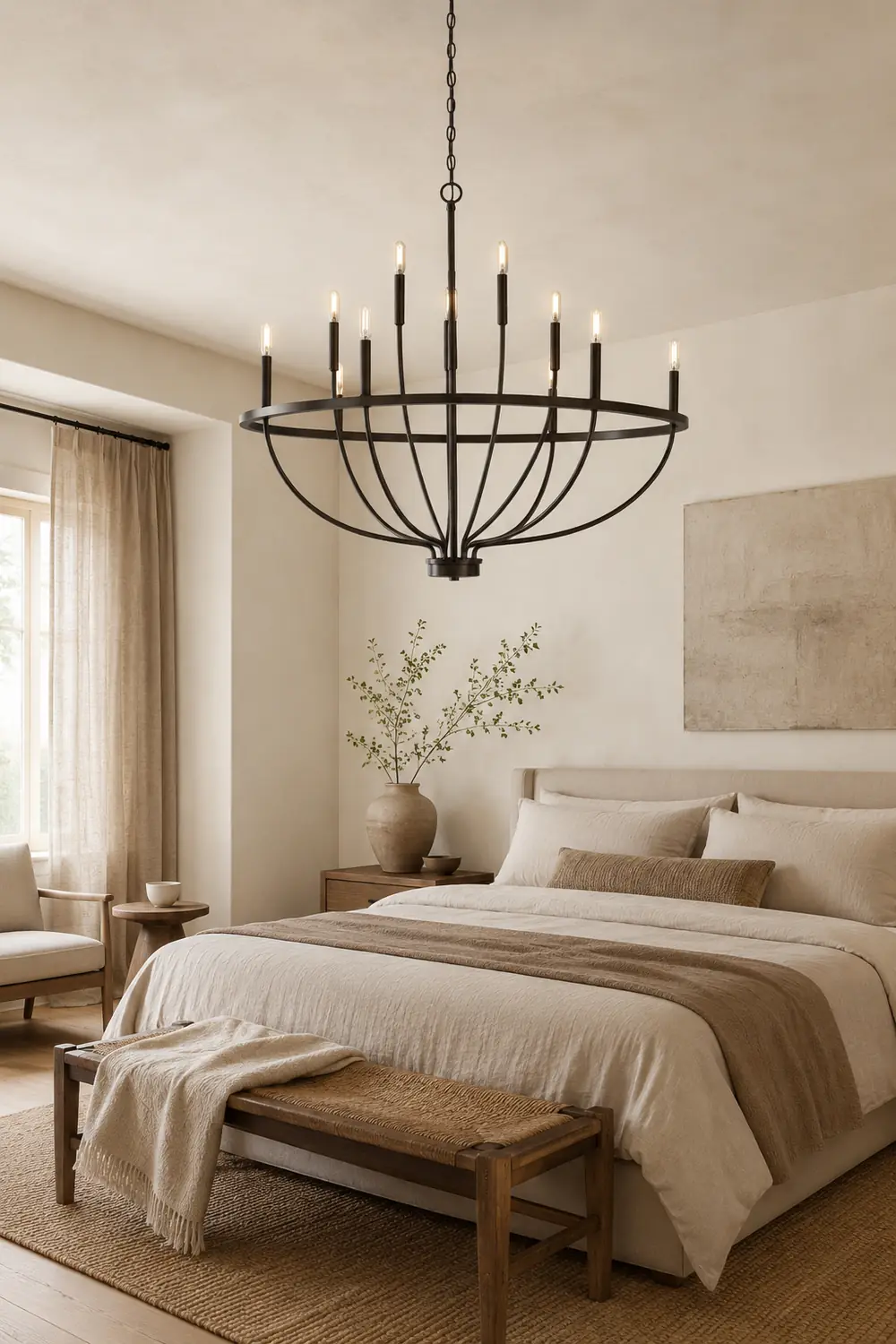 Modern Industrial 12-Light Cage Chandelier - Lumpaz