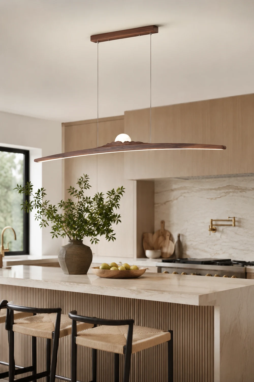 Walnut Long Island Pendant Lamp - Lumpaz