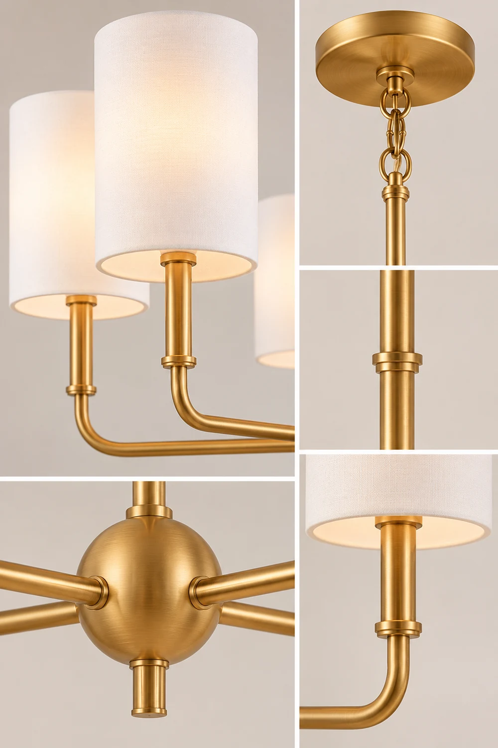 Foxdale Brass Chandelier - Lumpaz
