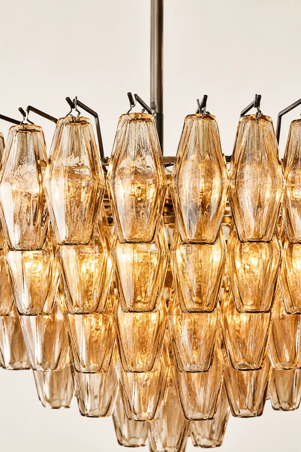 Amber Murano Glass Round Chandelier - Lumpaz