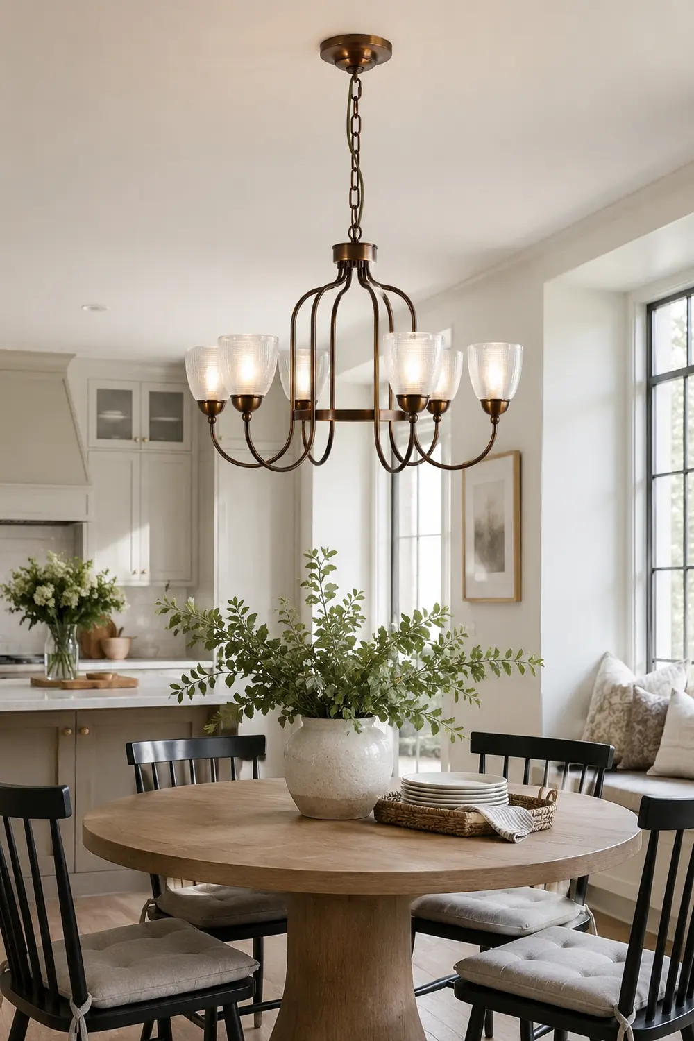 Meruna 6-light chandelier - Lumpaz