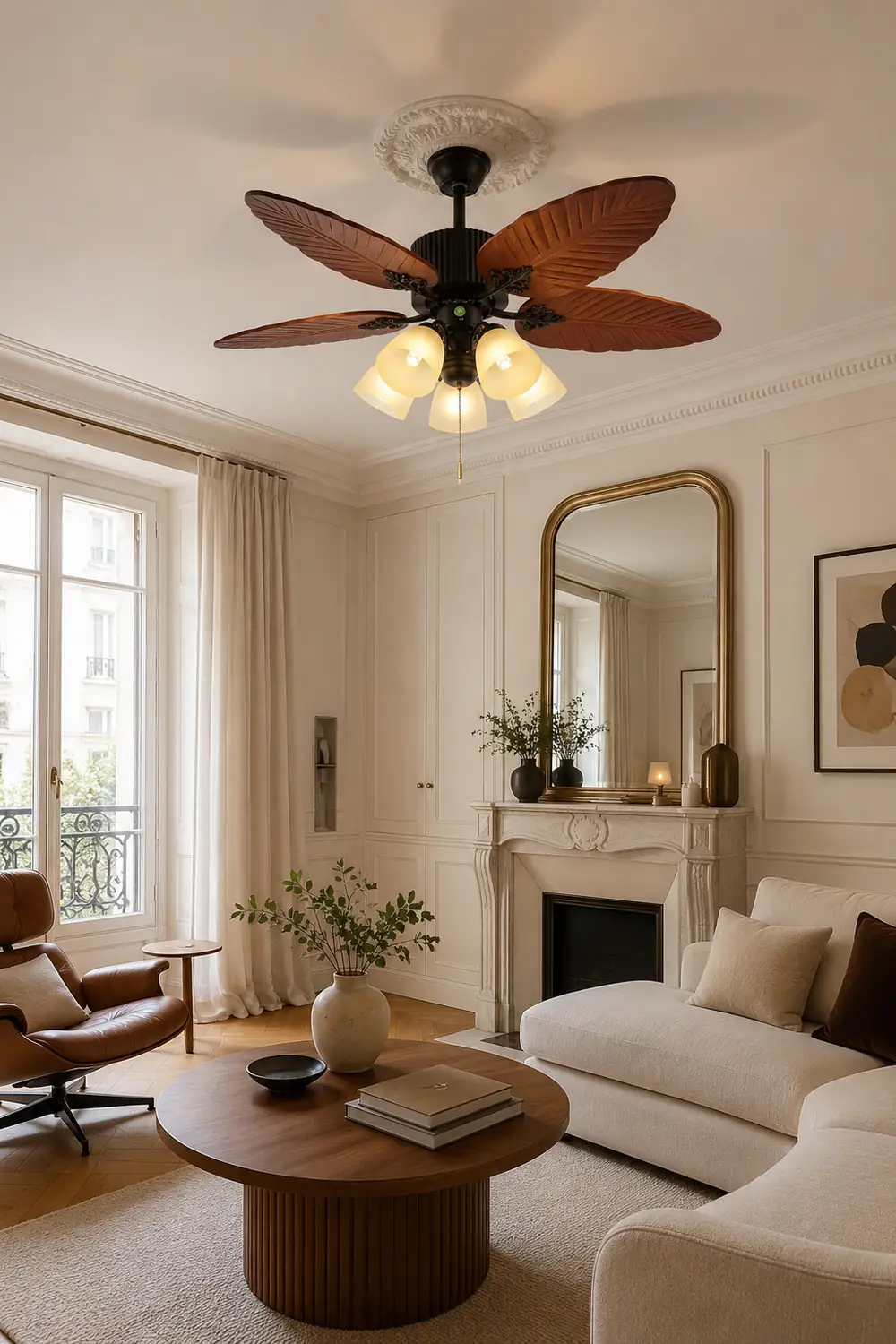 Palm Tropical Ceiling Fan Light - Lumpaz