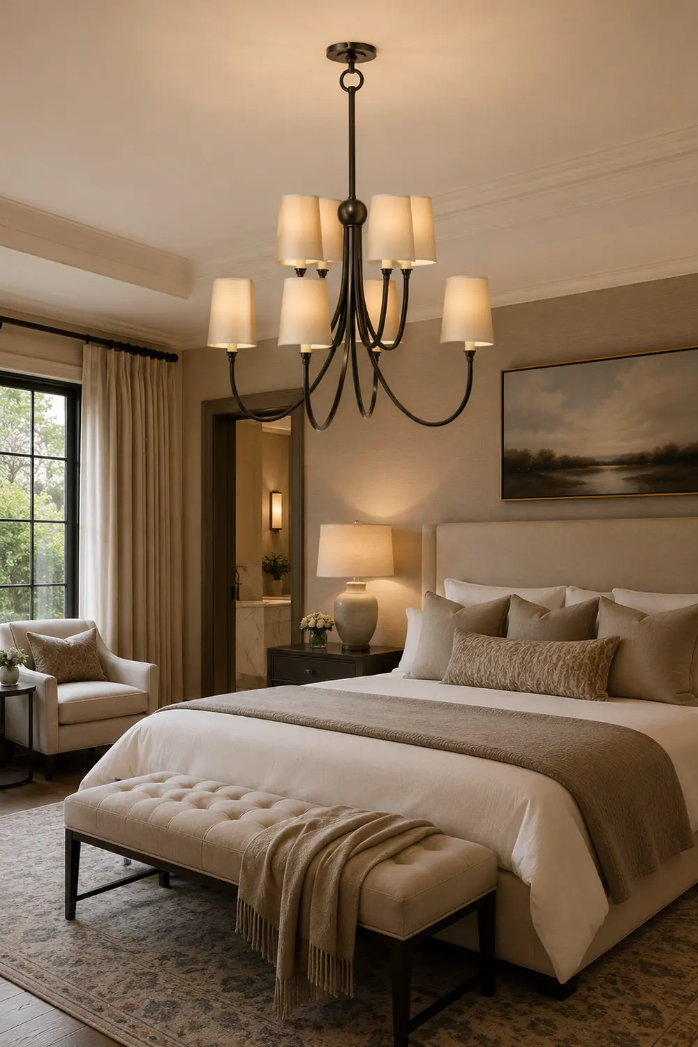 Classic extra large reed chandelier - Lumpaz