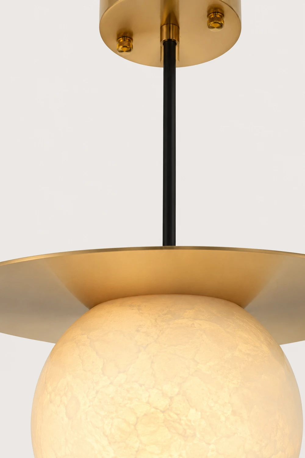 Disc Alabaster Pendant Light - Lumpaz